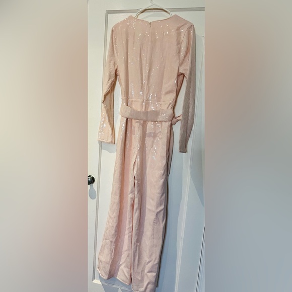 LOVERS AND FRIENDS Leighton jumpsuit in Champagne Pink - Picture 7 of 7